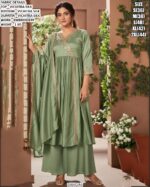 Stylish Vichitra Silk Ethnic Wear Set For Women
