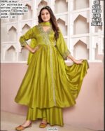 Stylish Vichitra Silk Ethnic Wear Set For Women