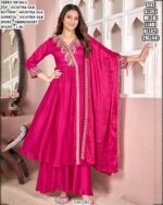 Stylish Vichitra Silk Ethnic Wear Set For Women