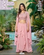 Premium Designer Fendy Silk And Real Georgette Shrug Set Collection