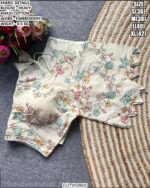 Heavy Khadi Cotton Embroidered Designer Blouse