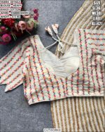 Heavy Khadi Cotton Embroidered Designer Blouse