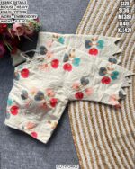 Heavy Khadi Cotton Embroidered Designer Blouse