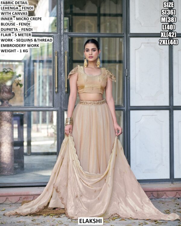 Stylish Fendi Lehenga Choli For Festive And Occasion Wear