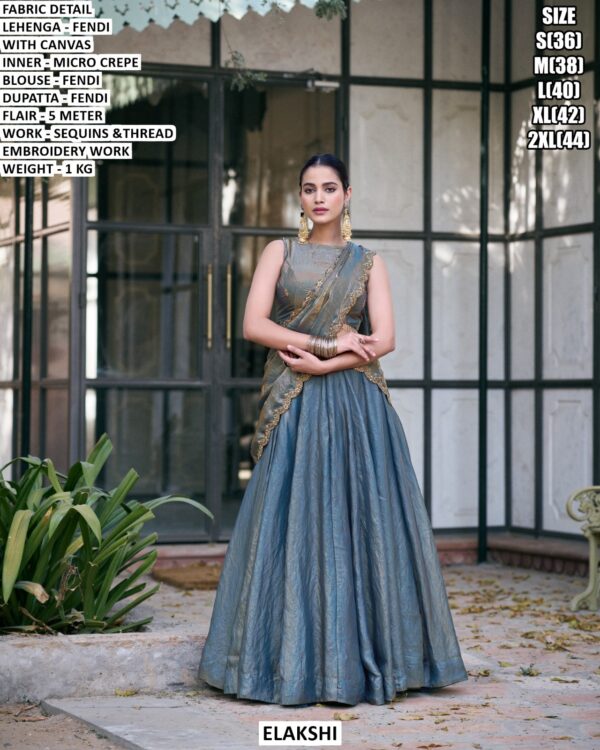 Stylish Fendi Lehenga Choli For Festive And Occasion Wear