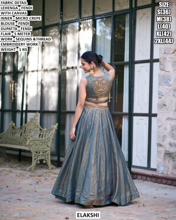 Stylish Fendi Lehenga Choli For Festive And Occasion Wear