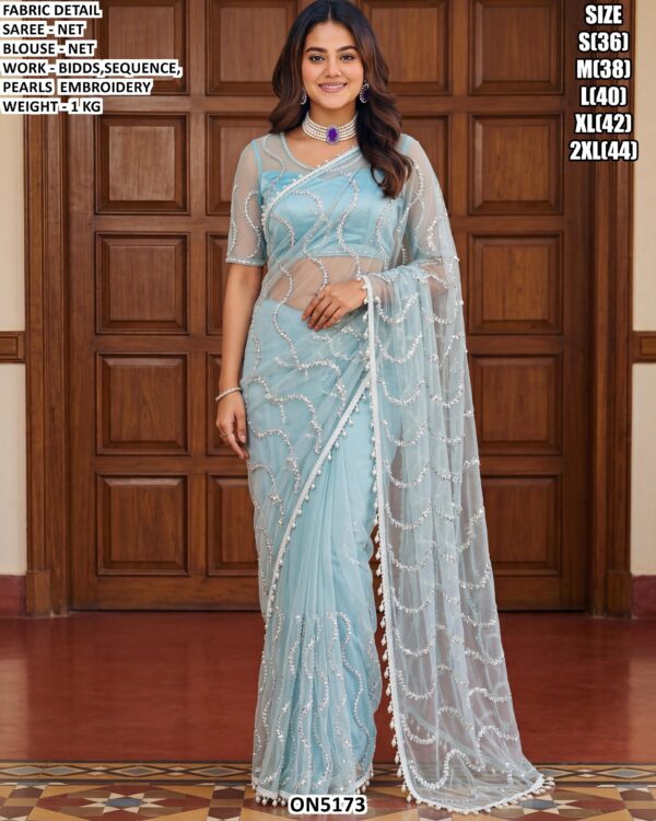 Fancy Net Saree For Festive And Occasion Wear