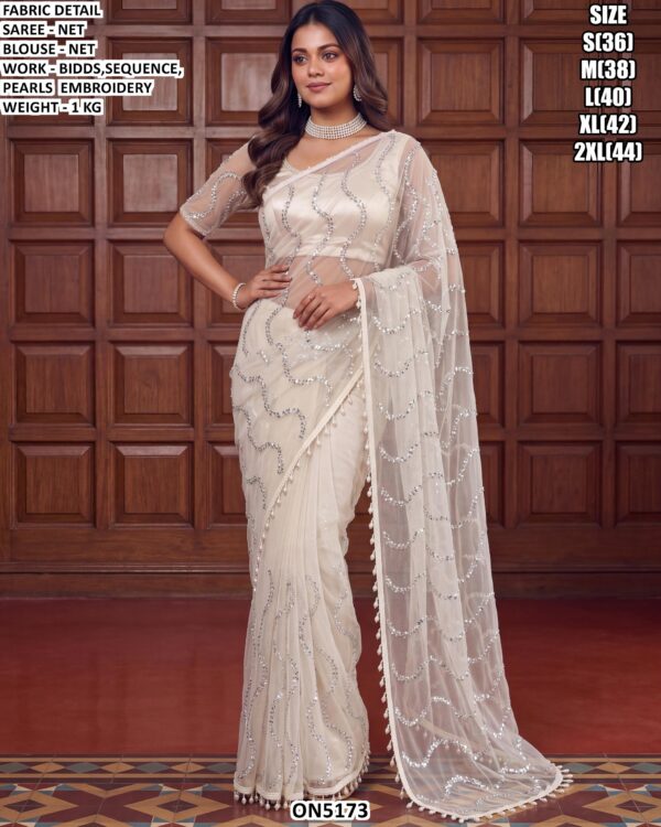 Fancy Net Saree For Festive And Occasion Wear