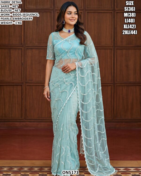 Fancy Net Saree For Festive And Occasion Wear
