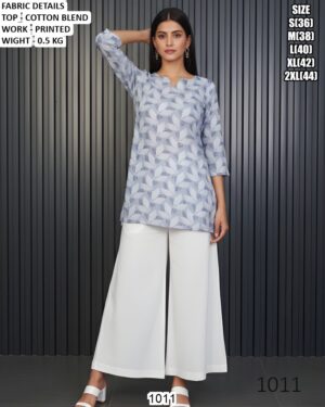 Beautiful Printed Cotton Blend Women Top
