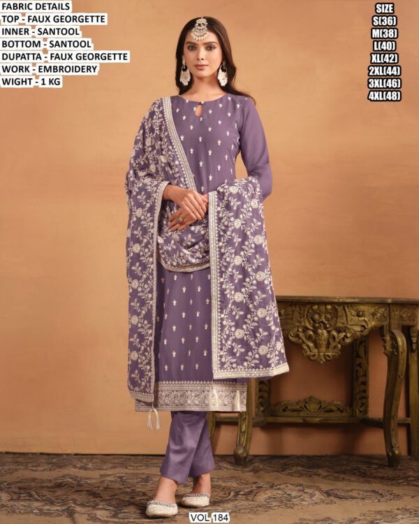Designer Embroidery Work Suit For Women