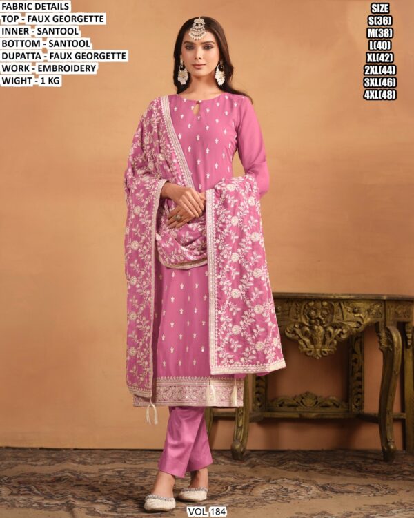 Designer Embroidery Work Suit For Women
