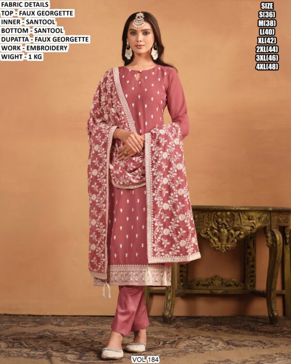 Designer Embroidery Work Suit For Women