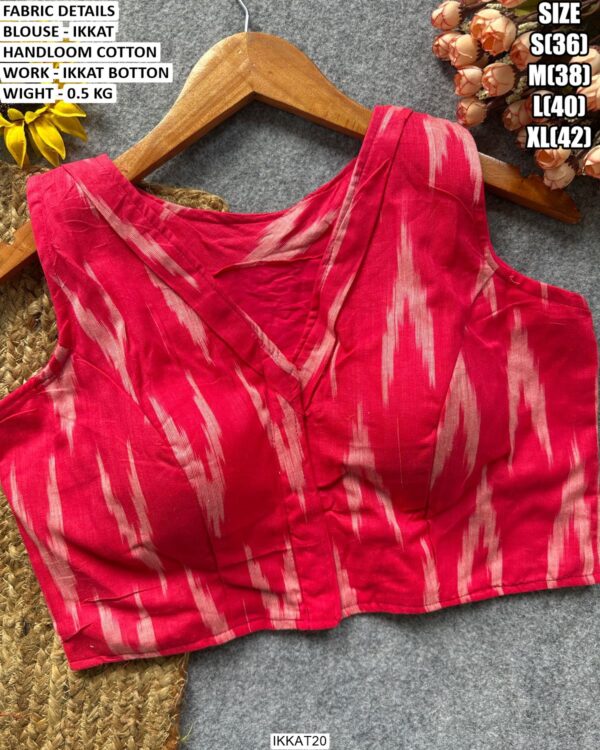 Traditional Ikkat Handloom Blouse Design