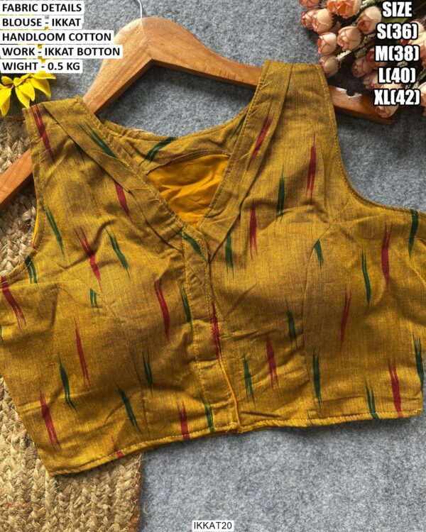 Traditional Ikkat Handloom Blouse Design