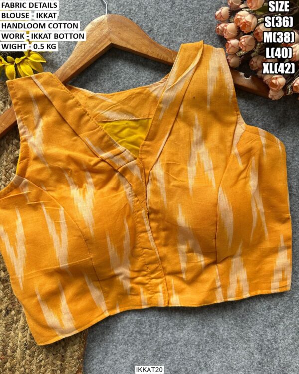 Traditional Ikkat Handloom Blouse Design