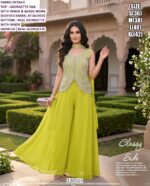 Premium Palazzo Suit Collection With Georgette Silk And Embroidery Work