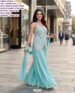 Stylish Fendy Silk And Simar Silk Designer Palazzo Suit