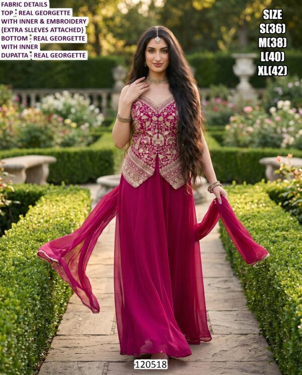 Premium Suit Set With Dupatta And Rich Work