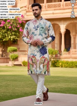 Functions And Party Wear Heavy Rayon Kurta Pajamas In Four Hit Designs