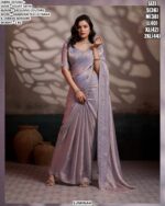 Velvet Satin Saree With Exclusive Couture Blouse
