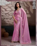 Velvet Satin Saree With Exclusive Couture Blouse