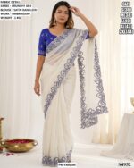 Traditional Embroidery Saree For Festive Wear
