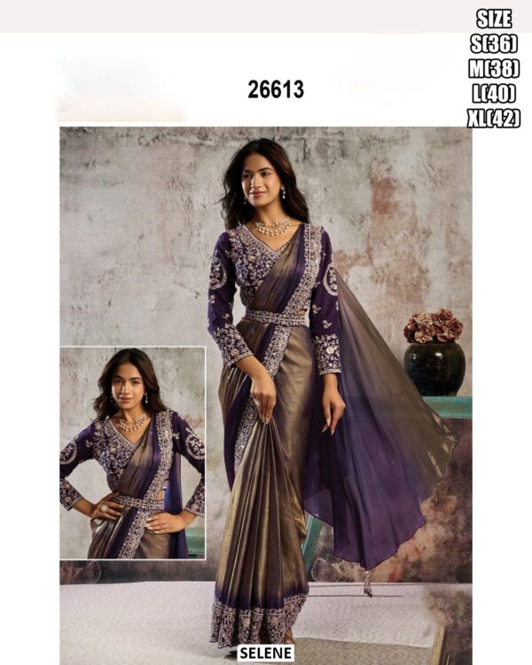 Trendy Traditional Saree For Festive Collection