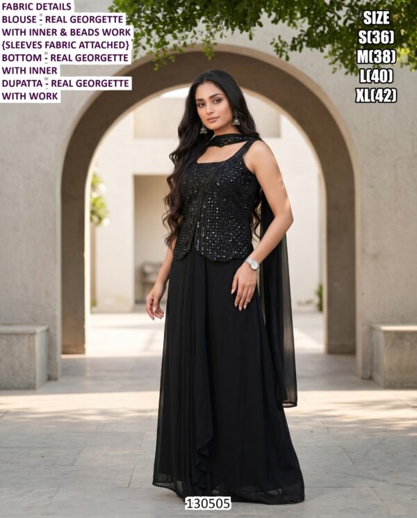 Women Ethnic Wear With Beads Work And Modern Styling