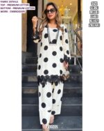 Designer Premium Cotton Top Bottom Set