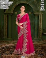 Elegant Saree With Tussar Silk Blouse
