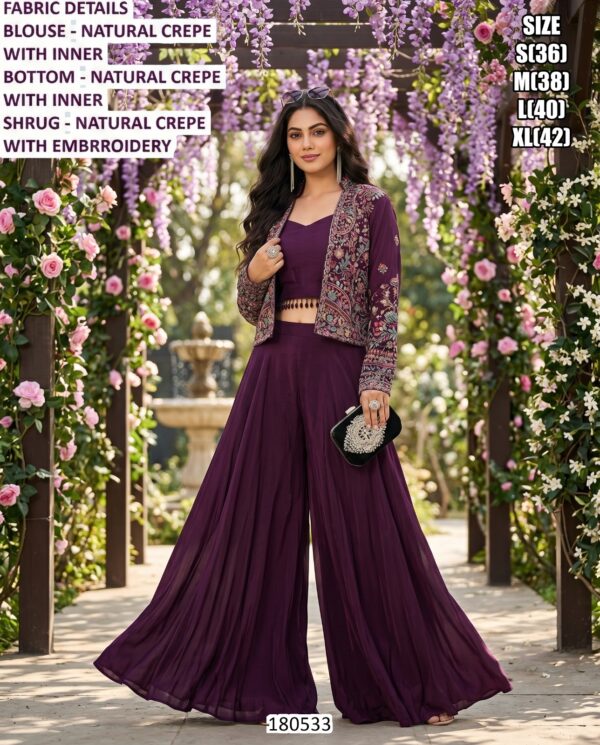 Beautiful Embroidery Work Ethnic Wear For Women