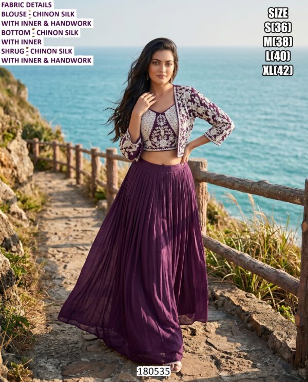 Beautiful Embroidery Work Ethnic Wear For Women