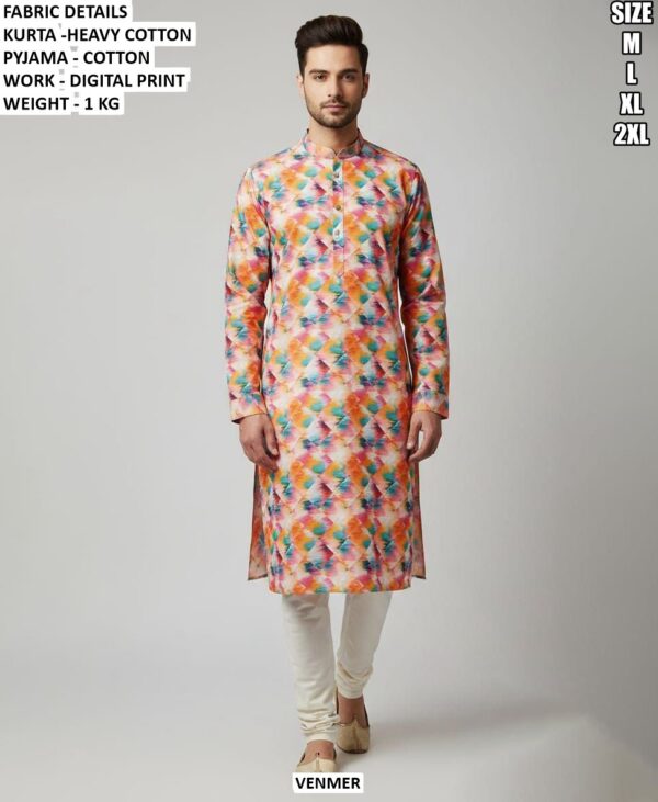 Premium Heavy Cotton Kurta Pyjama Set For Men