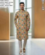 Premium Heavy Cotton Kurta Pyjama Set For Men
