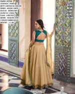 Designer Fendi Lehenga With Sequins And Thread Embroidery