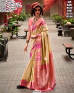 Banarasi Silk Saree With Elegant Weaving Work