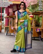 Banarasi Silk Saree With Elegant Weaving Work