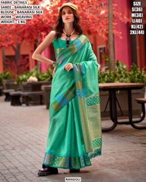 Banarasi Silk Saree With Elegant Weaving Work