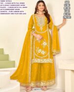 Chinon Heavy Embroidery Palazzo Suit