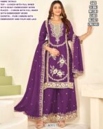 Chinon Heavy Embroidery Palazzo Suit