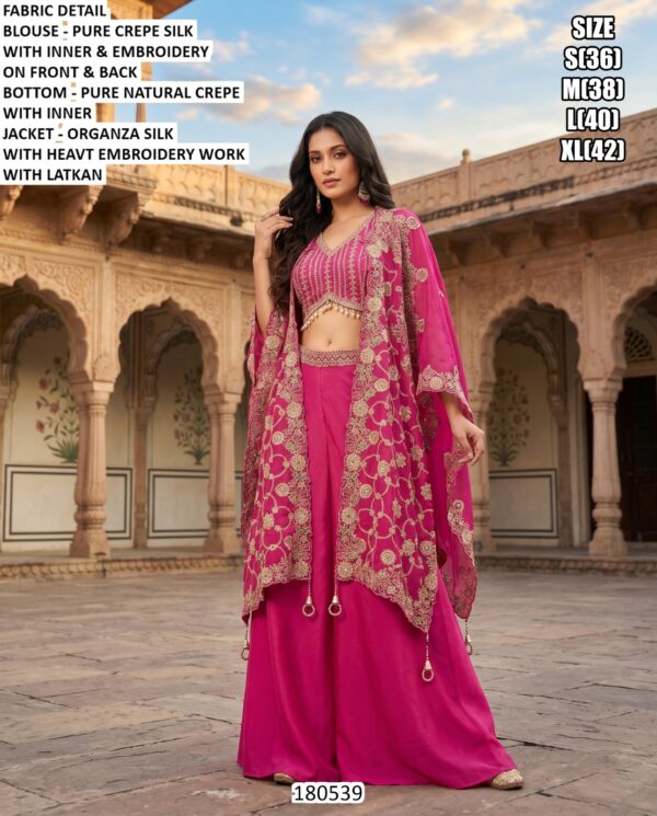 Premium Designer Palazzo Suit And Jacket Set Collection
