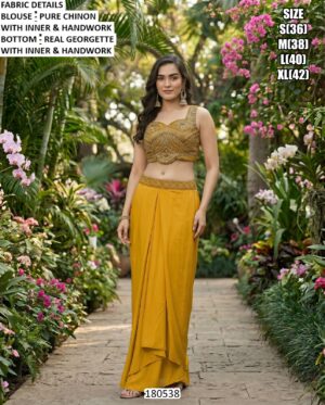 Elegant Real Georgette And Pure Simar Silk Women Wear Collection
