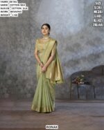 Elegant Cotton Silk Saree With Matching Blouse