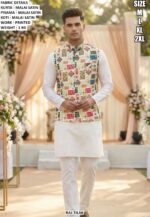 Designer Printed Koti Kurta Pyjama Set