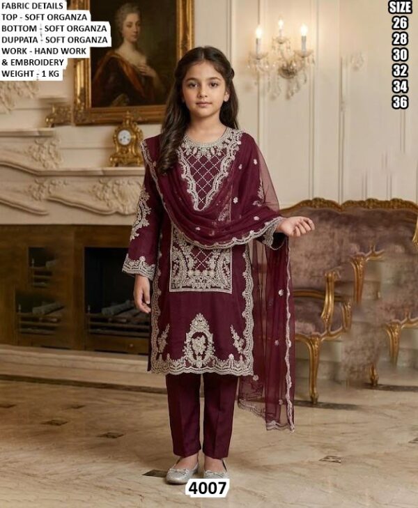 Elegant Girls Ethnic Wear With Dupatta