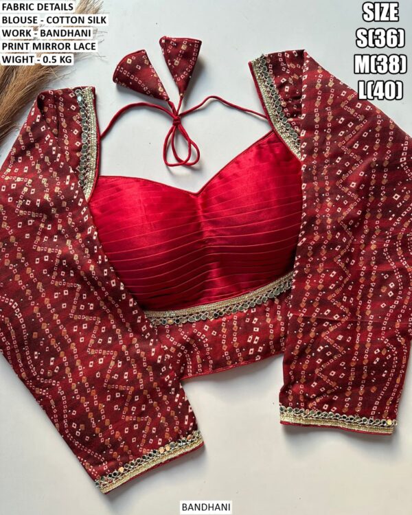 Trendy Cotton Silk Blouse For Saree Styling