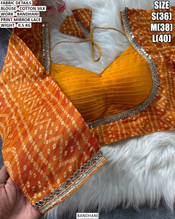 Trendy Cotton Silk Blouse For Saree Styling