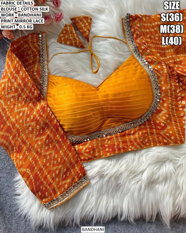 Trendy Cotton Silk Blouse For Saree Styling