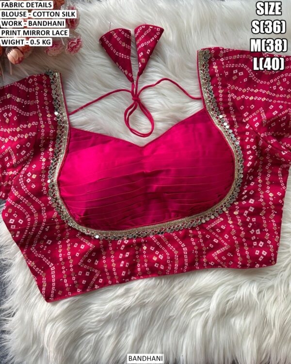 Trendy Cotton Silk Blouse For Saree Styling